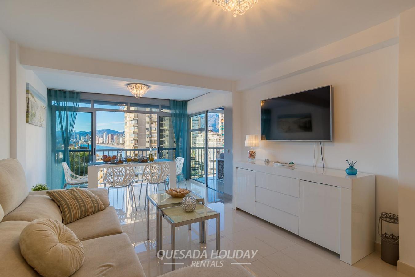 La Perla Benidorm Apartment Seaview & Pool Levante Beach エクステリア 写真