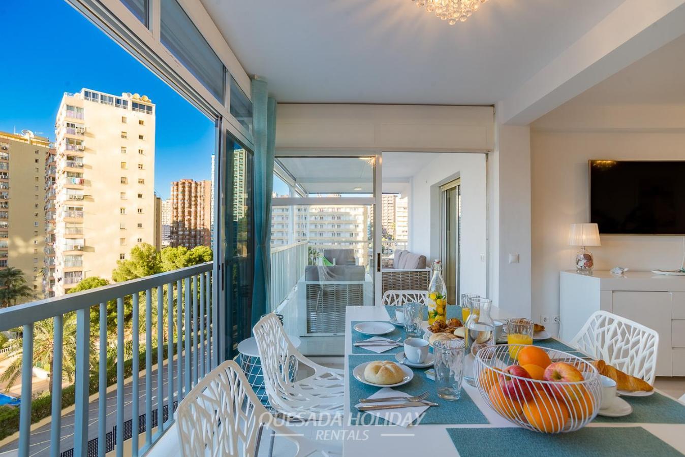 La Perla Benidorm Apartment Seaview & Pool Levante Beach エクステリア 写真
